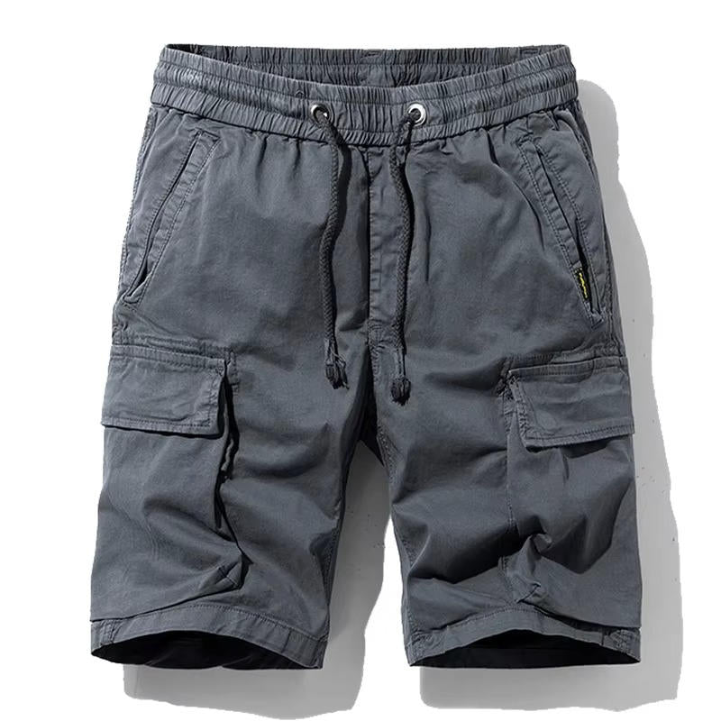 Men's Summer Multi-Pocket Cotton Cargo Shorts