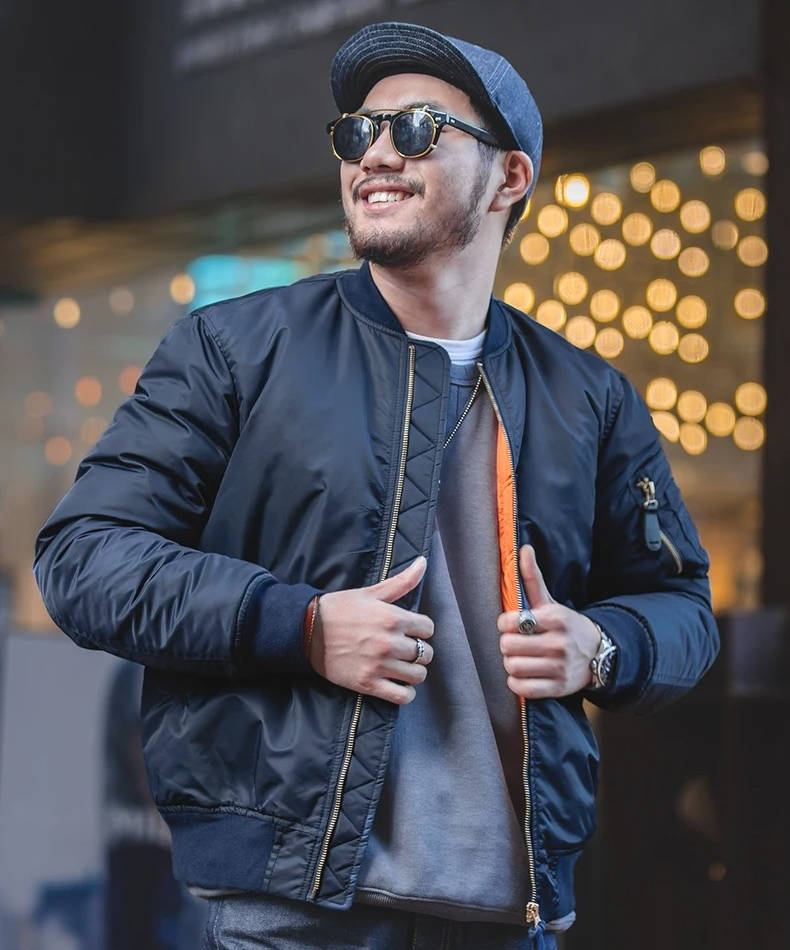 Men's Stylish Bomber Flight Jacket