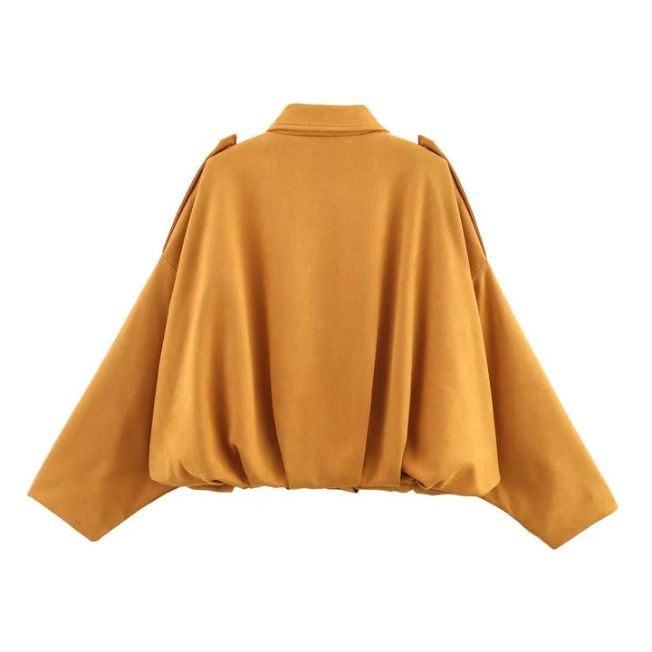 Women's Stylish Cropped Jacket with Collar