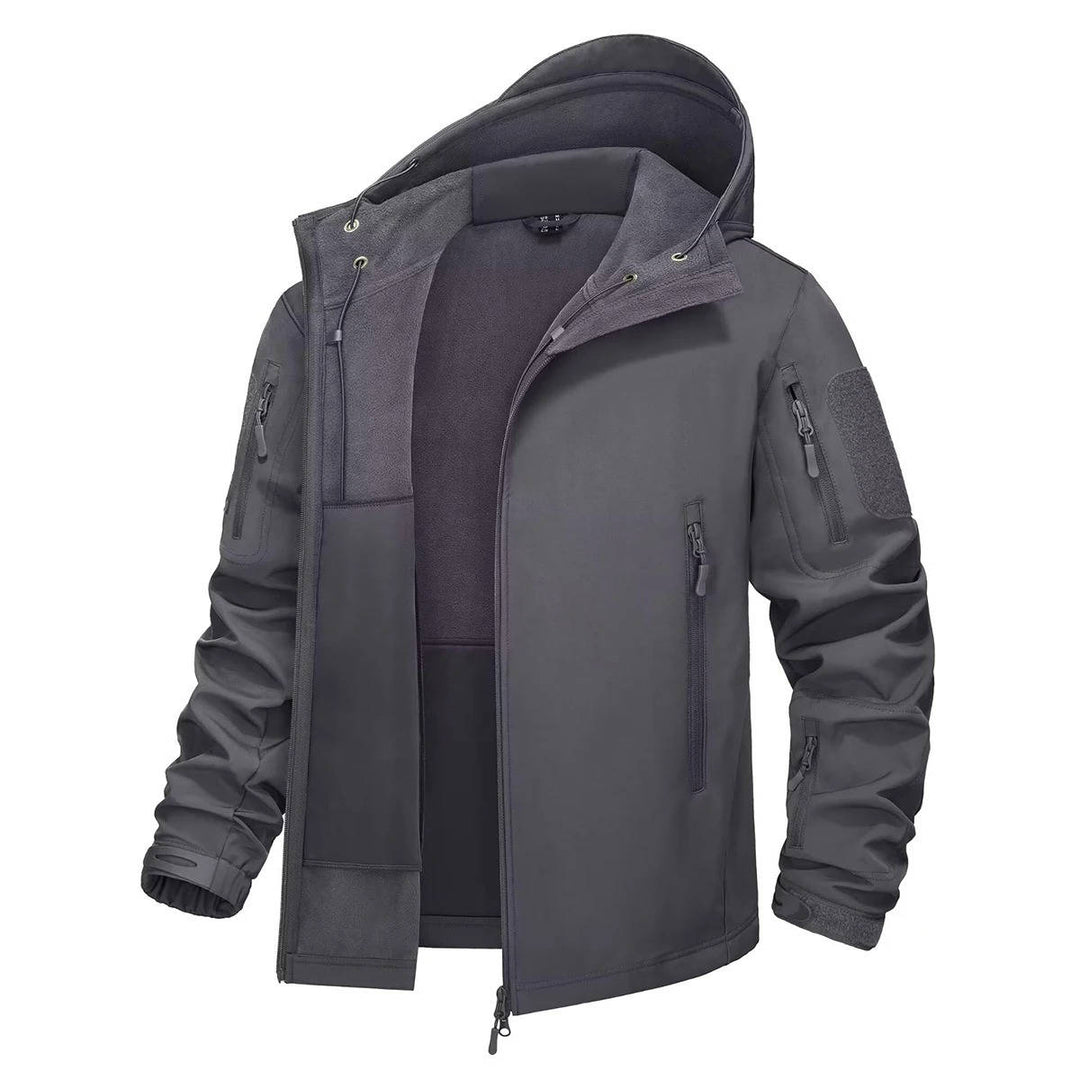Men's Waterproof Outdoor Work Jacket with Hooded Design
