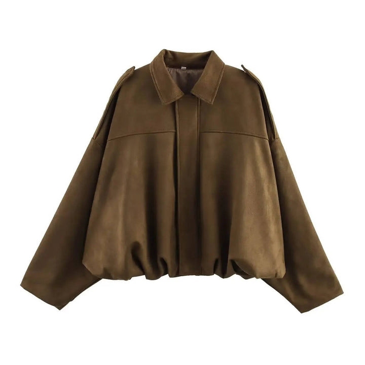 Women's Stylish Cropped Jacket with Collar