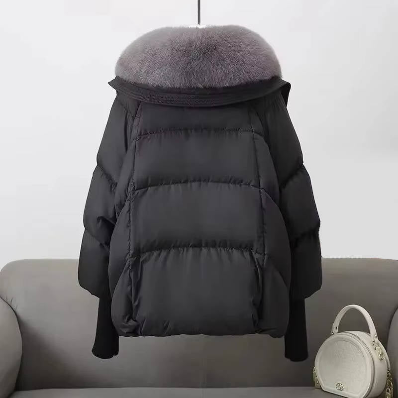 Women's Fur-Collared Puffer Jacket