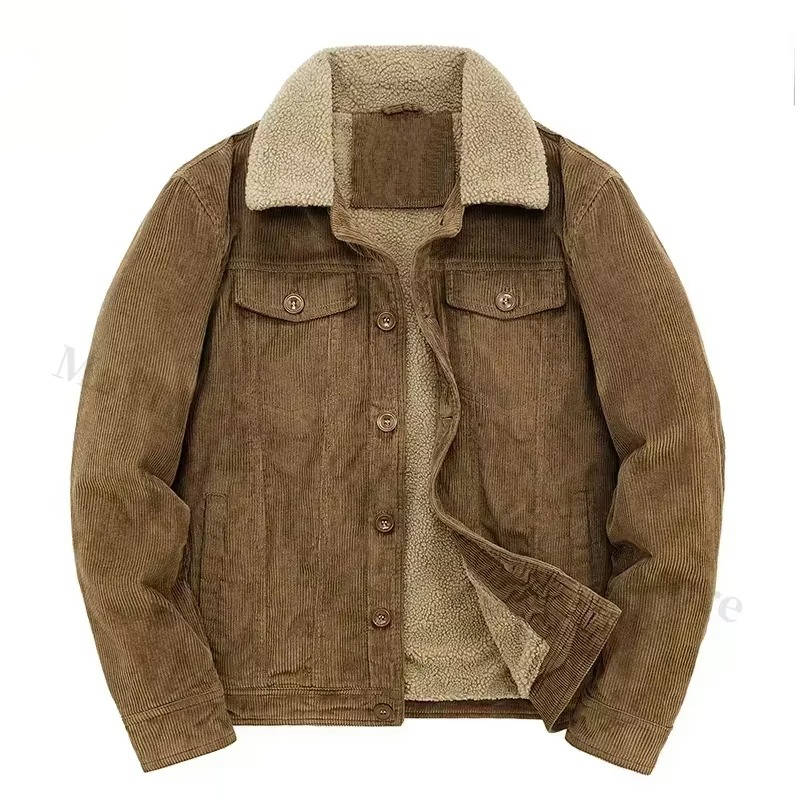 Men's Corduroy Sherpa Lined Jacket