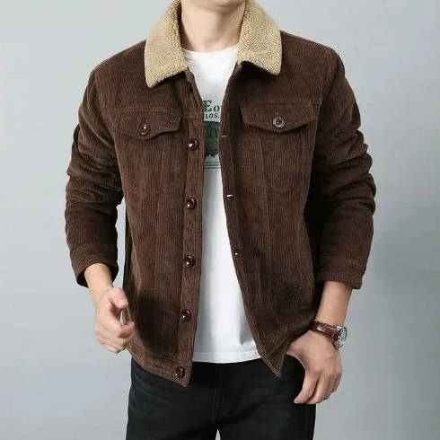 Men's Corduroy Sherpa Lined Jacket