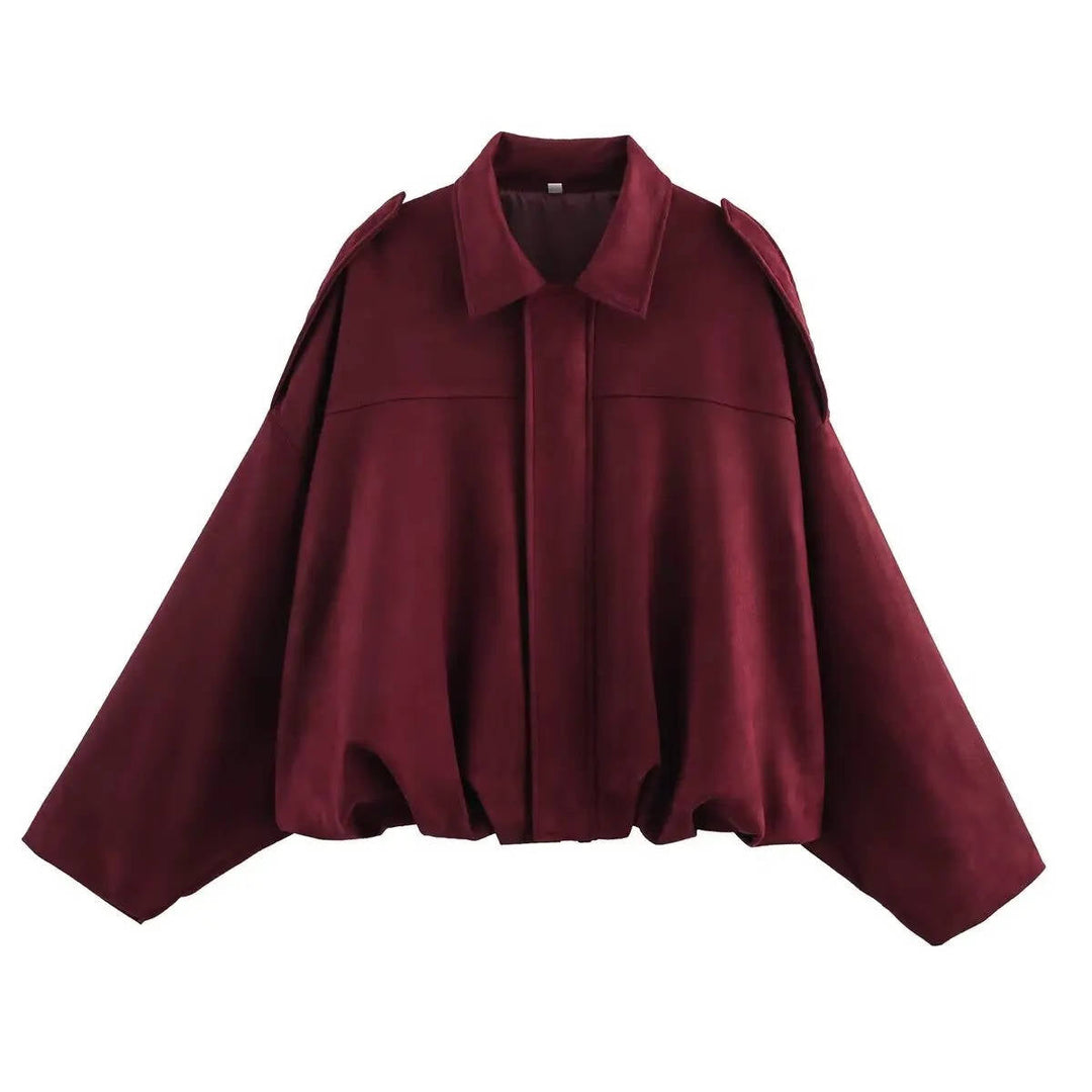 Women's Stylish Cropped Jacket with Collar