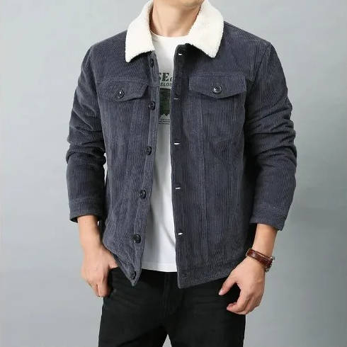 Men's Corduroy Sherpa Lined Jacket