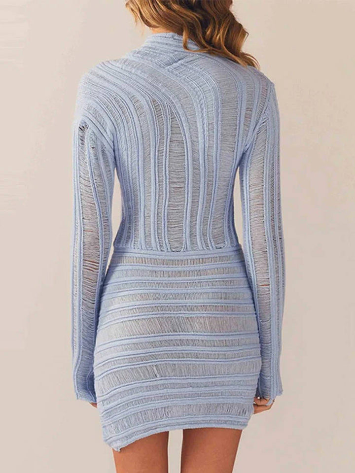Women's Hollow Out Mini Dress for Stylish Summer Looks