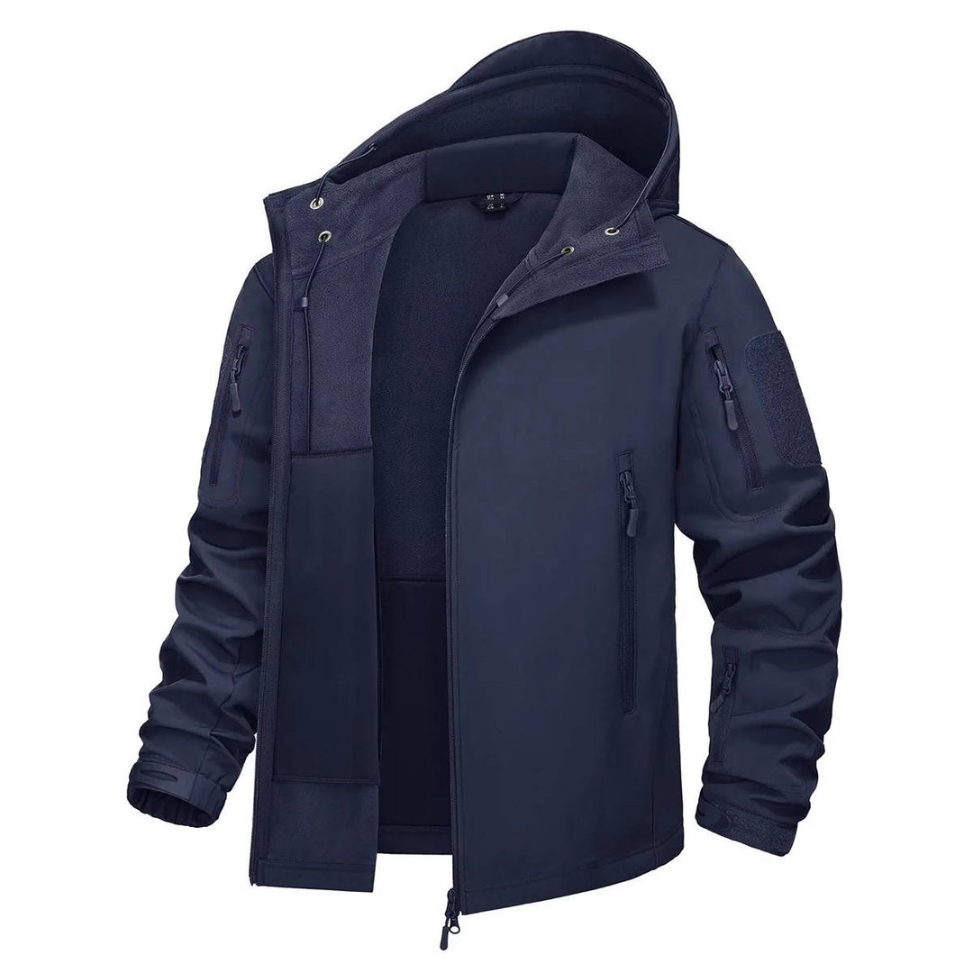 Men's Waterproof Outdoor Work Jacket with Hooded Design