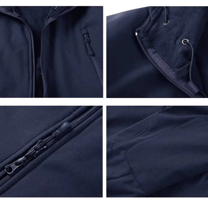 Men's Waterproof Outdoor Work Jacket with Hooded Design