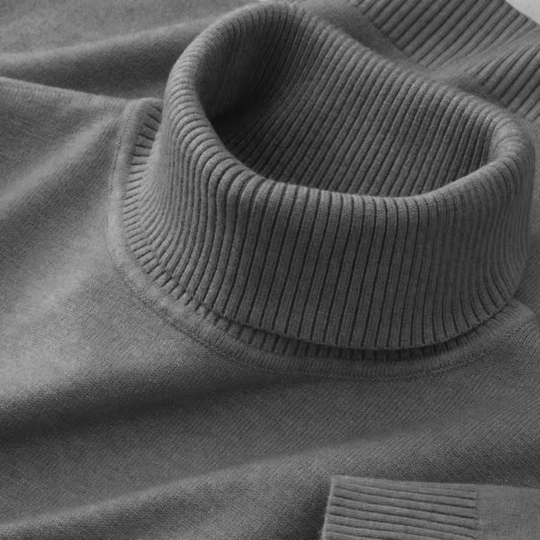 Men's Stylish Knitted Turtleneck Sweater | Casual Wear