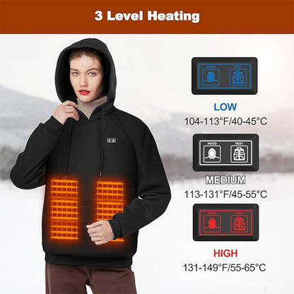 Sudadera polar térmica para hombre con batería de 7.4V, ideal para el invierno