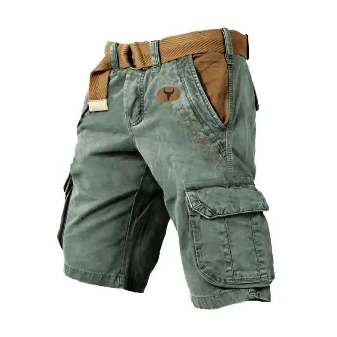 Men's Versatile Cargo Shorts with Multiple Pockets