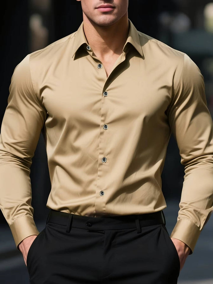 Men's Cuffed Button Down Shirt