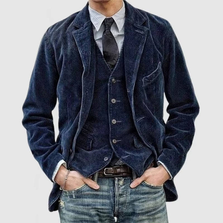 Men's Stylish Corduroy Jacket for Casual Wear
