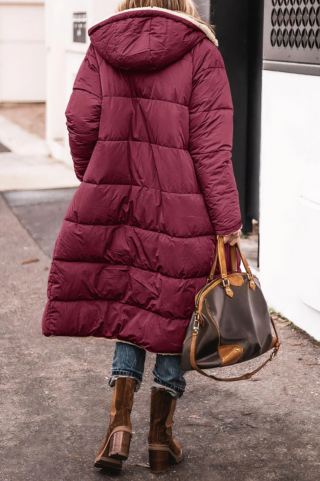 Women's Reversible Windproof Parka - Stylish and Comfortable Outerwear