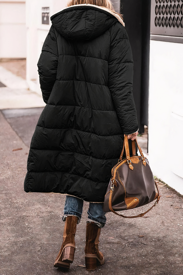 Women's Reversible Windproof Parka - Stylish and Comfortable Outerwear