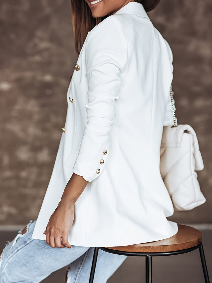 Women's Structured Blazer with Button Details
