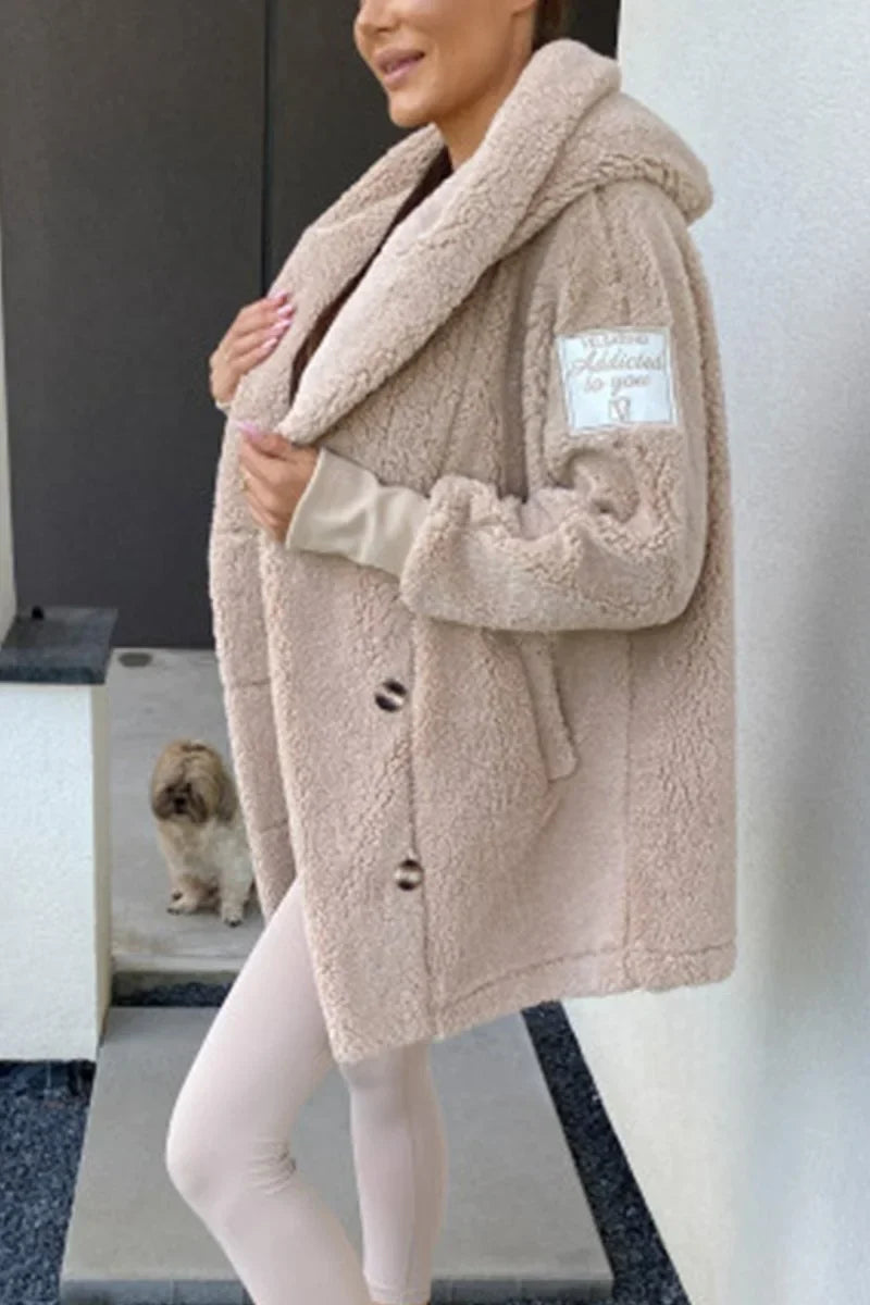 Women's Cozy Plush Hoodie Jacket