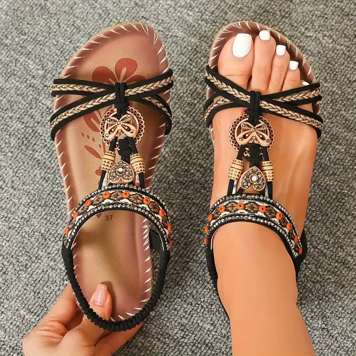 Elegant Orthopedic Flower Sandals for Women
