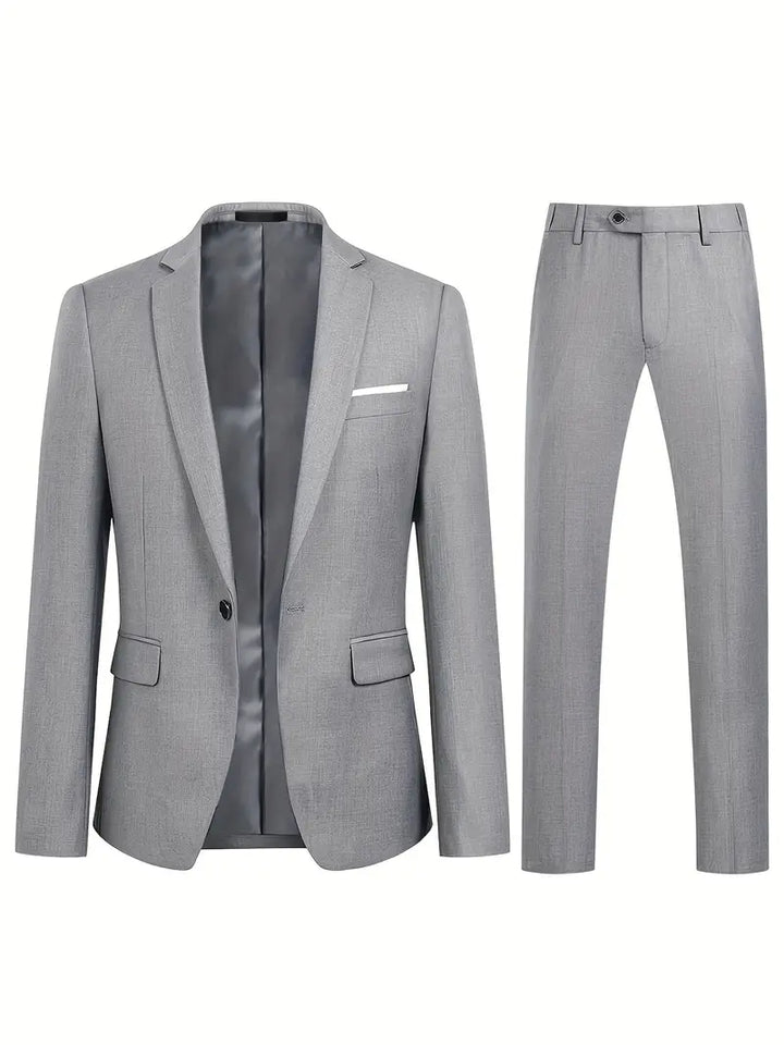 John | Men's Two-Piece Suit: Classic Blazer and Pants Set