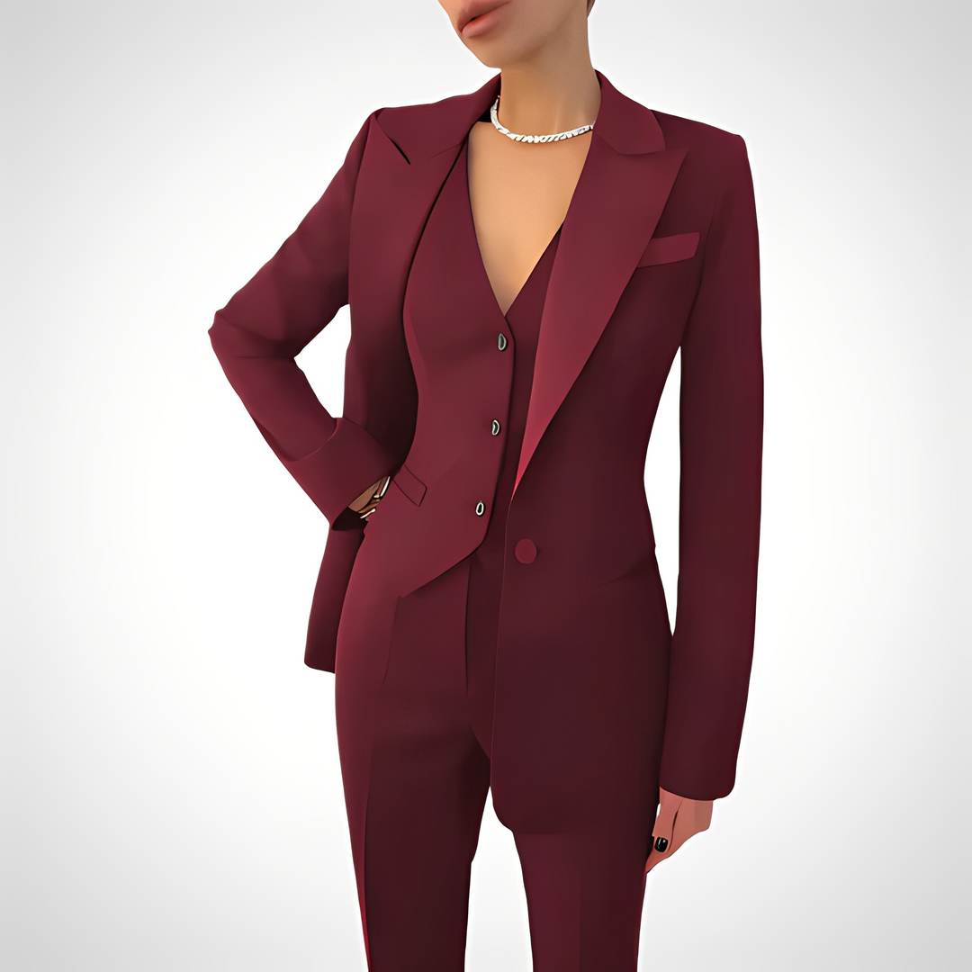 Devina | Women's Three-Piece Fitted Set