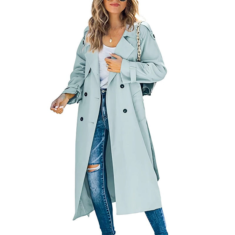 Women's Classic Long Trench Coat