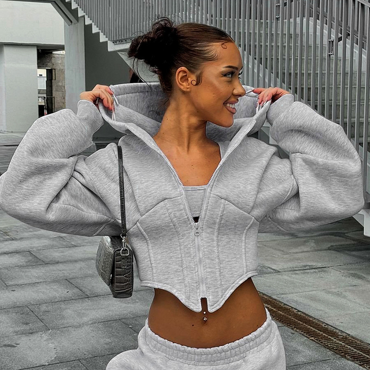Women's Stylish & Comfortable Corset Hoodie for Any Occasion