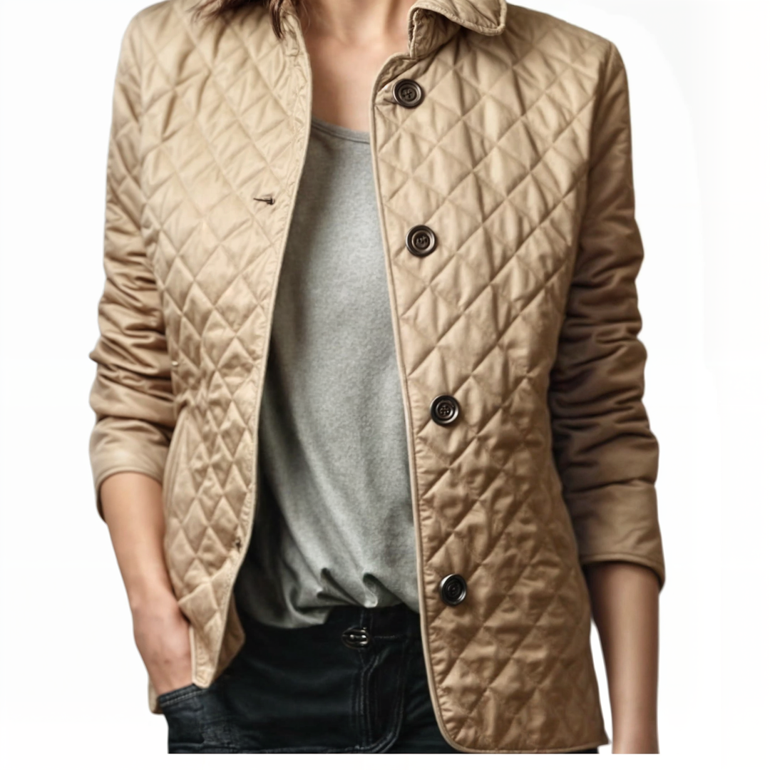 Women's Stylish Quilted Jacket - Warm and Versatile Outerwear