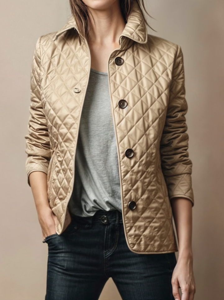 Women's Stylish Quilted Jacket - Warm and Versatile Outerwear