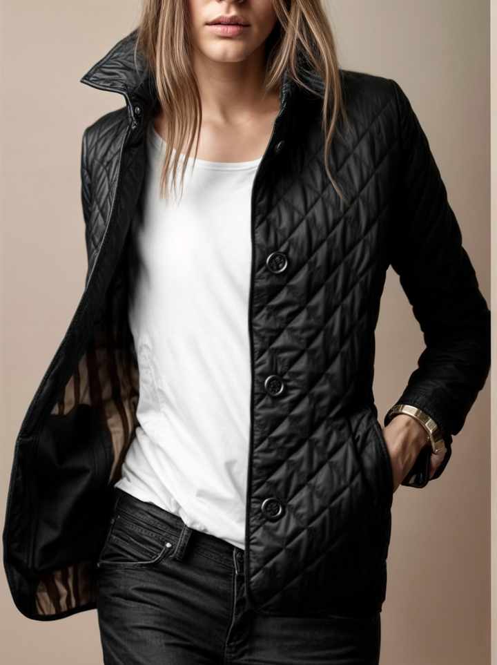 Women's Stylish Quilted Jacket - Warm and Versatile Outerwear