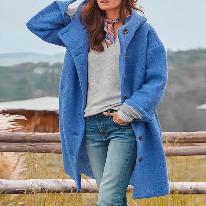 Women's Stylish Mid-Length Hooded Coat