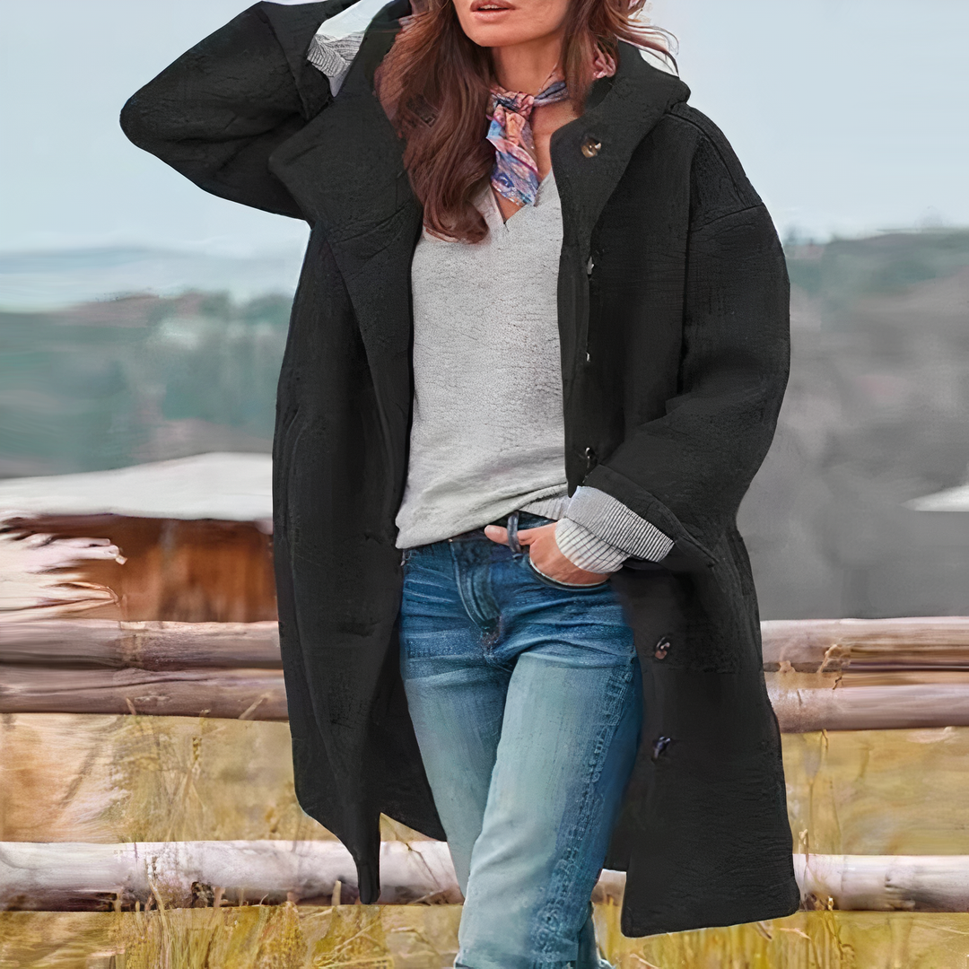 Women's Stylish Mid-Length Hooded Coat