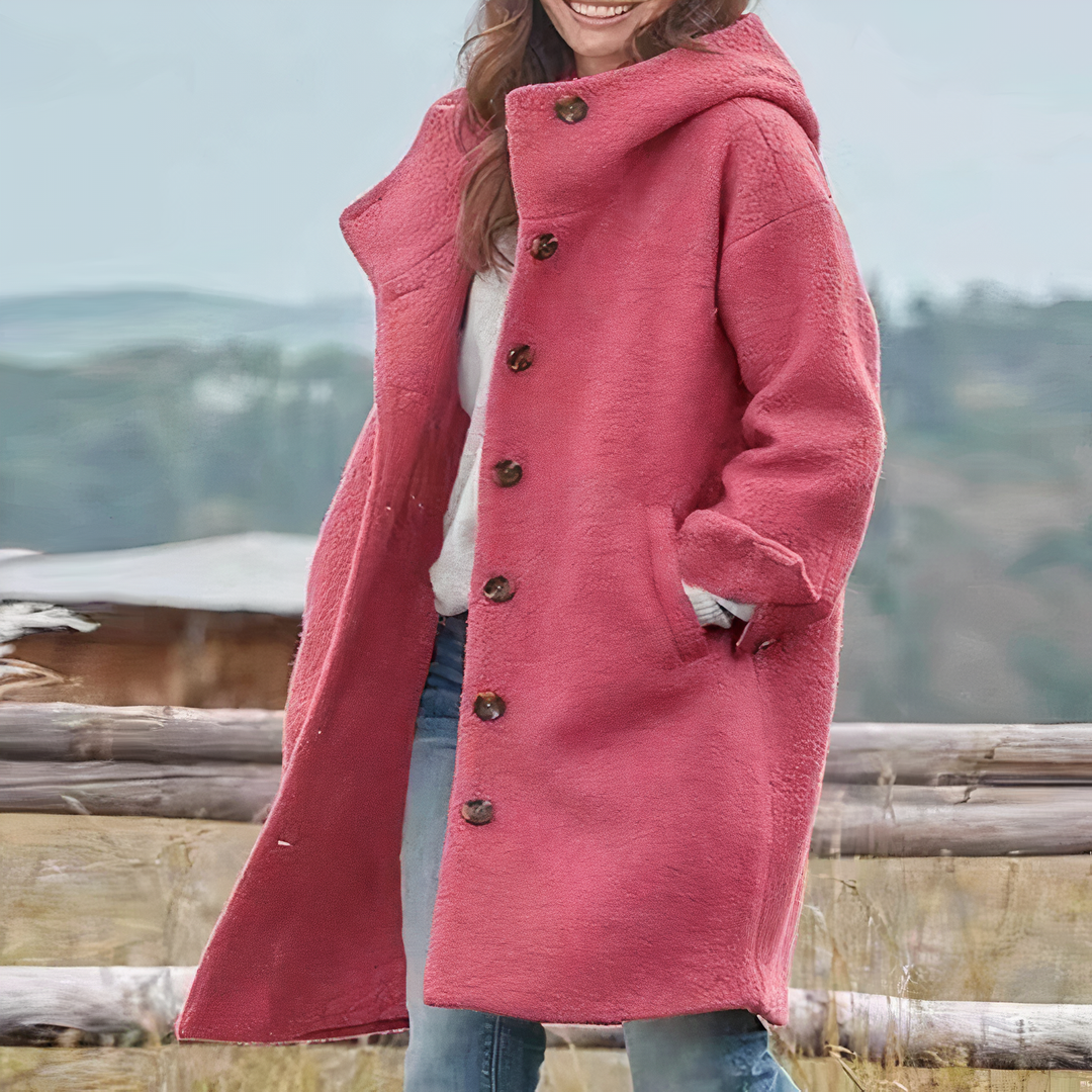 Women's Stylish Mid-Length Hooded Coat