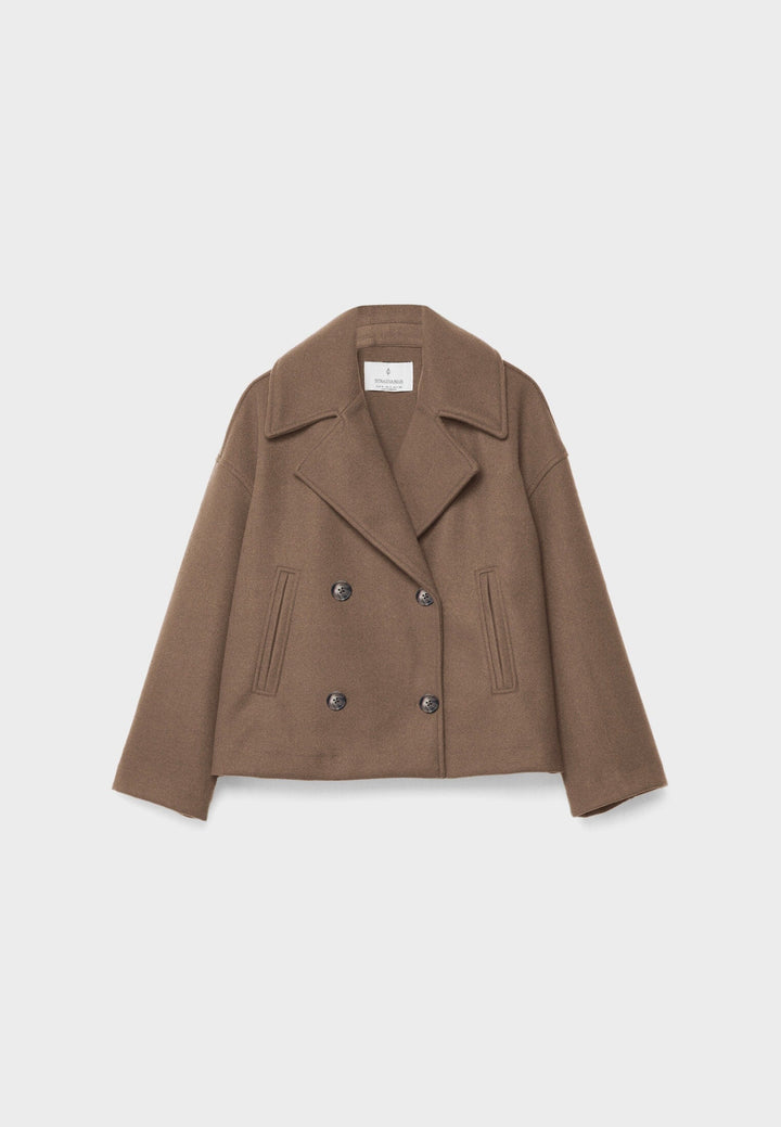 Women's Elegant Double-Breasted Short Jacket - Timeless Style