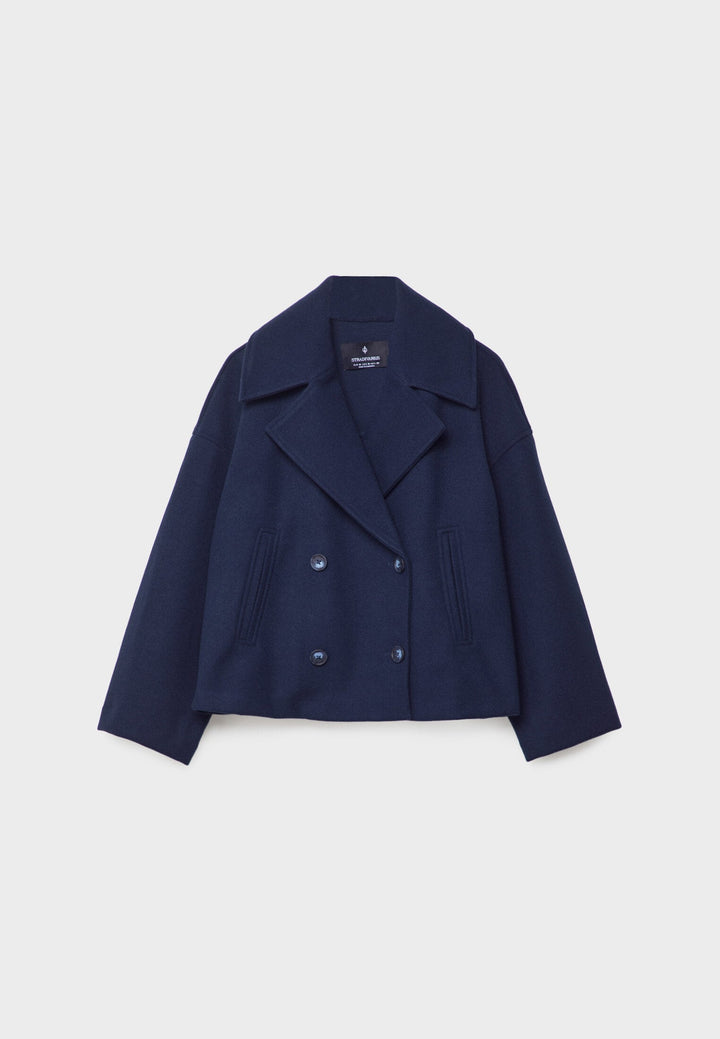 Women's Elegant Double-Breasted Short Jacket - Timeless Style