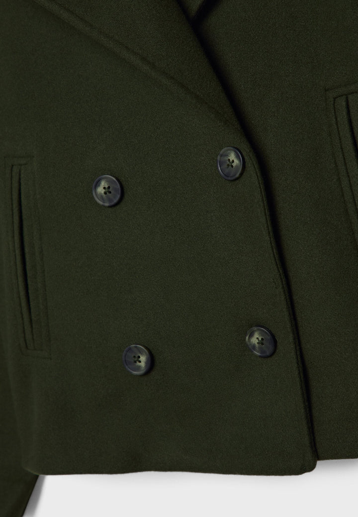 Women's Elegant Double-Breasted Short Jacket - Timeless Style