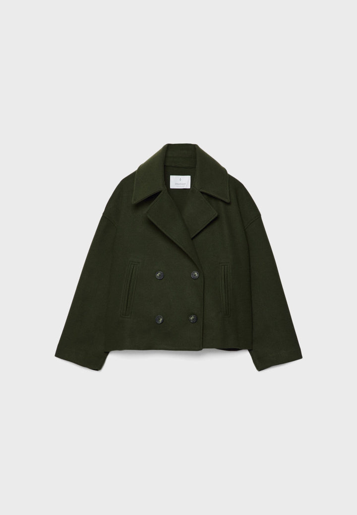 Women's Elegant Double-Breasted Short Jacket - Timeless Style