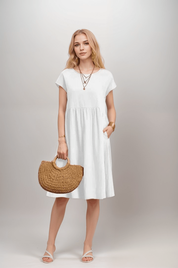 Ellen | Women's Casual A-Line Midi Dress for Everyday Wear