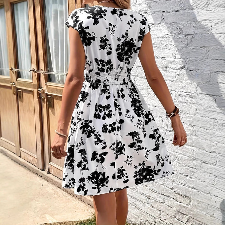 Ellen | Women's V-Neck A-Line Casual Mini Dress