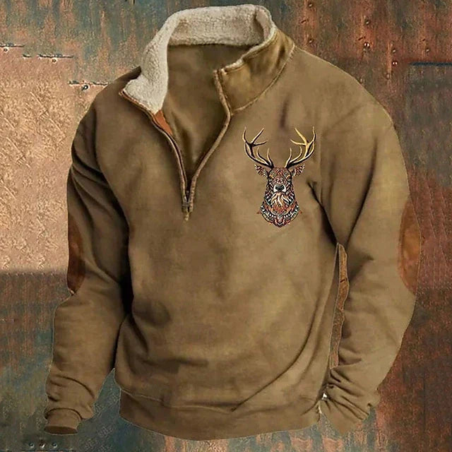 Men's Quarter-Zip Pullover Sweater