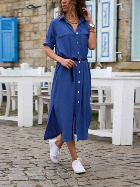 Erin | Women's Stylish Button-Down Midi Dress