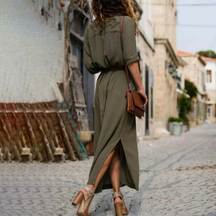 Erin | Women's Stylish Button-Down Midi Dress