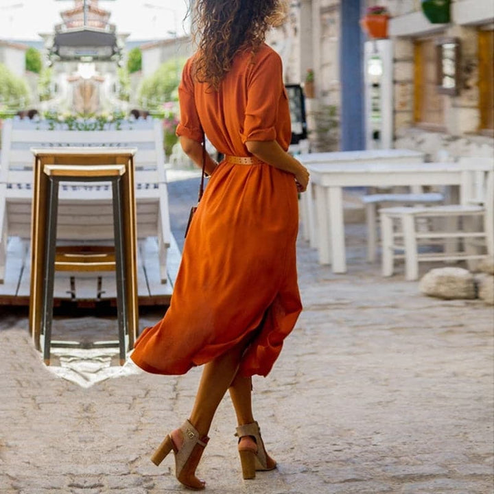 Erin | Women's Stylish Button-Down Midi Dress