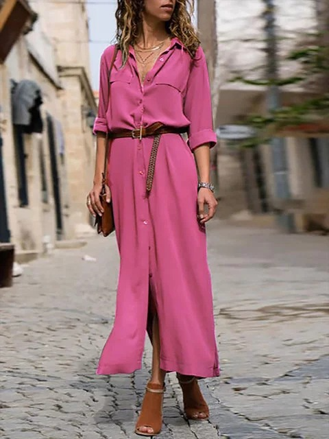 Erin | Women's Stylish Button-Down Midi Dress