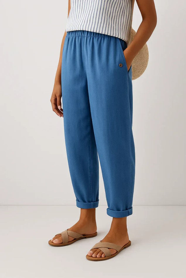 Evelyn | Women's Casual Relaxed Fit Ankle Pants