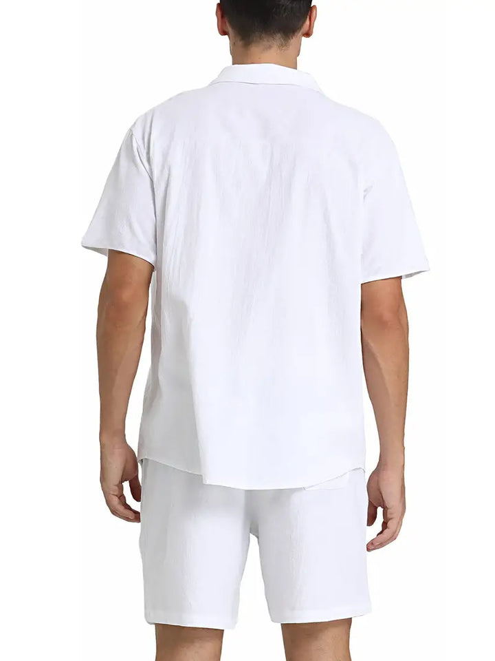John | Men's Breathable Linen Shirt and Pants Set