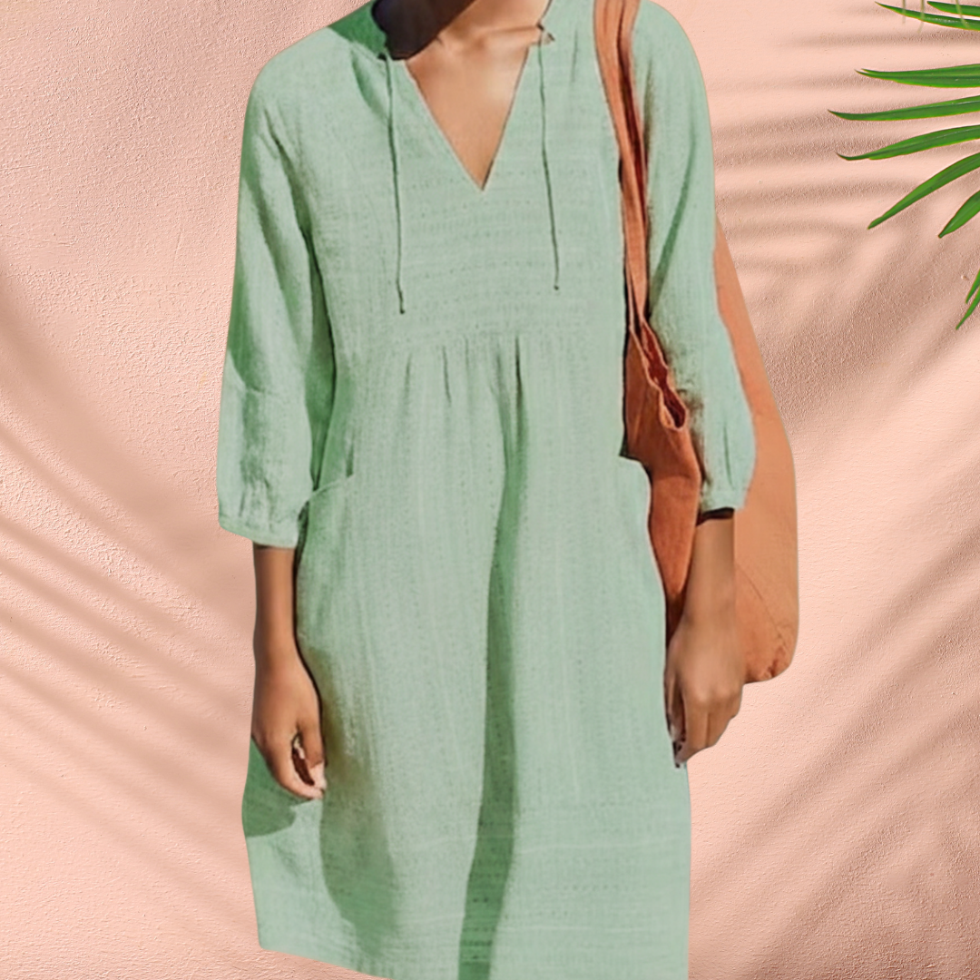 Faith | Women's V-Neck Midi Dress Alternative