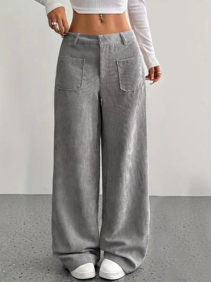 Fern | Women's High-Waisted Wide-Leg Trousers