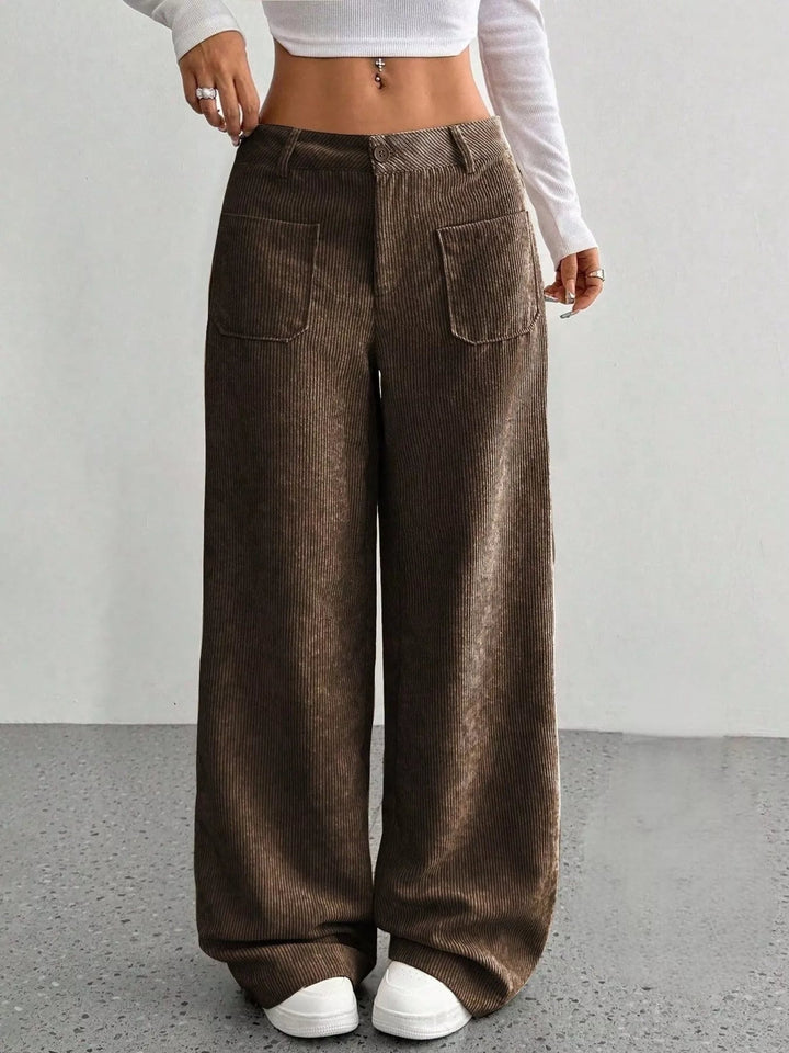 Fern | Women's High-Waisted Wide-Leg Trousers