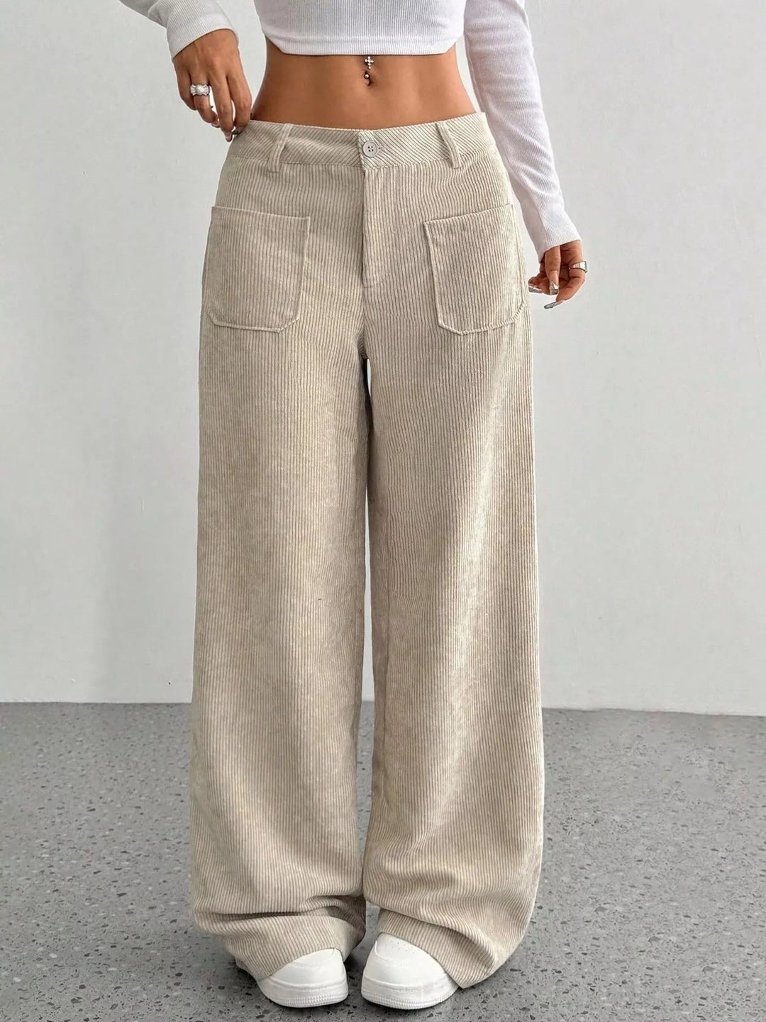 Fern | Women's High-Waisted Wide-Leg Trousers